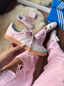 TÊNIS ADIDAS SAMBA rosa  cabedal em couro sintético