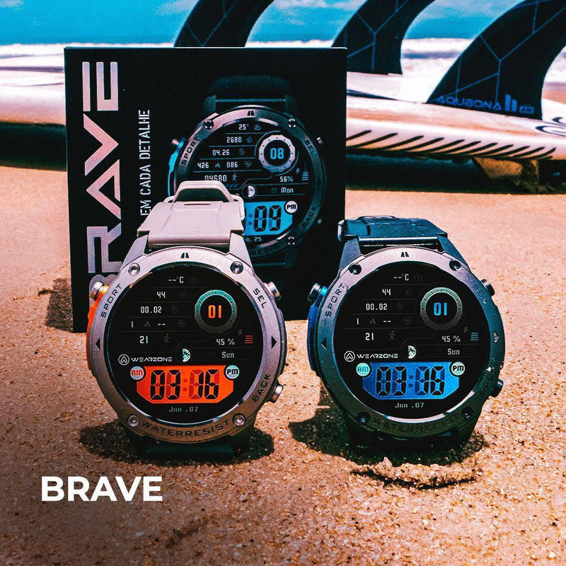 Relógio Digital Smartwatch Brave - A Prova D'Água - Wearzone
