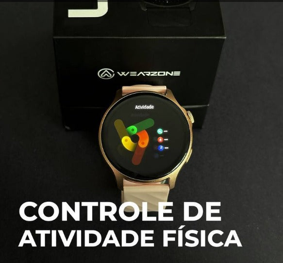 LIFE WEARZONE | À PROVA D'ÁGUA 1 ATM | ESPORTIVO | AMOLED | BATERIA DE LONGA DURAÇÃO