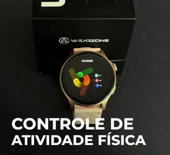 LIFE WEARZONE | À PROVA D'ÁGUA 1 ATM | ESPORTIVO | AMOLED | BATERIA DE LONGA DURAÇÃO