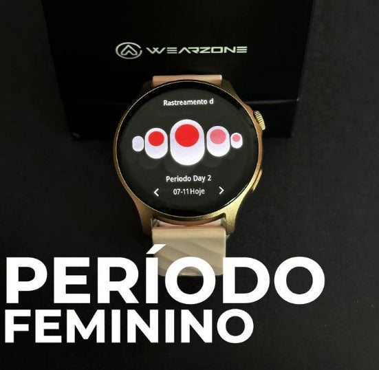 LIFE WEARZONE | À PROVA D'ÁGUA 1 ATM | ESPORTIVO | AMOLED | BATERIA DE LONGA DURAÇÃO