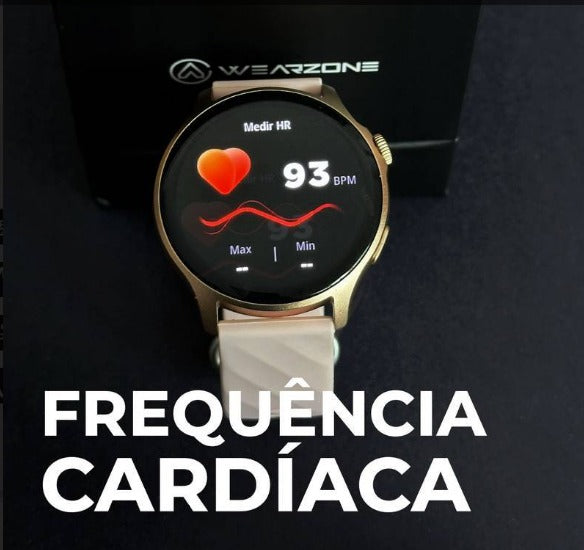 LIFE WEARZONE | À PROVA D'ÁGUA 1 ATM | ESPORTIVO | AMOLED | BATERIA DE LONGA DURAÇÃO