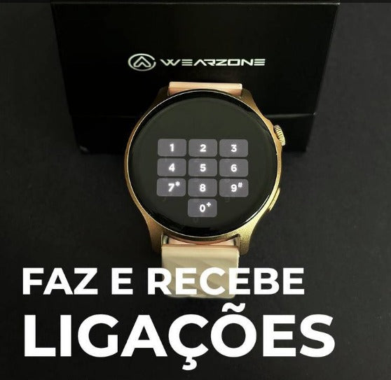 LIFE WEARZONE | À PROVA D'ÁGUA 1 ATM | ESPORTIVO | AMOLED | BATERIA DE LONGA DURAÇÃO