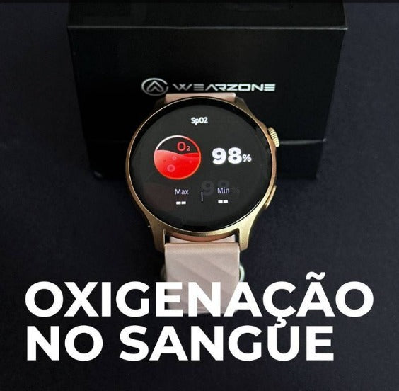LIFE WEARZONE | À PROVA D'ÁGUA 1 ATM | ESPORTIVO | AMOLED | BATERIA DE LONGA DURAÇÃO