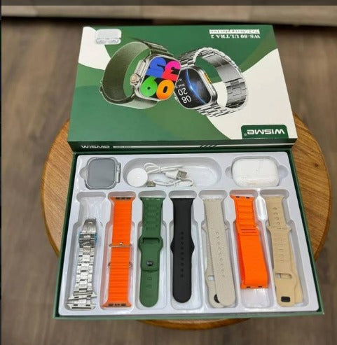 WS80 ULTRA 2 | +Fone bluetooth | Kit 7 pulseiras | Toque duplo | ultima  geração