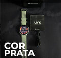 LIFE WEARZONE | À PROVA D'ÁGUA 1 ATM | ESPORTIVO | AMOLED | BATERIA DE LONGA DURAÇÃO