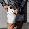 Kit 3 Bermudas 2 em 1 DryFit Masculinas costura dupla super resistente