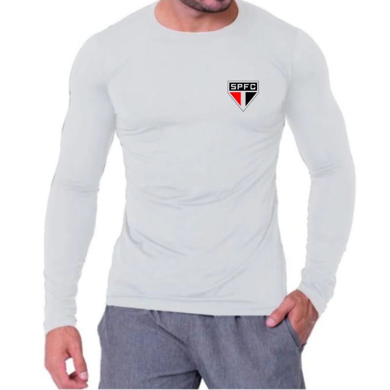 Camisa térmica Times e clubes de Futebol Segunda Pele Proteção Solar UV