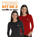 Kit 2 Camiseta Feminina Proteção Solar UV+50 Segunda Pele Moda Praia