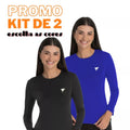 Kit 2 Camiseta Feminina Proteção Solar UV+50 Segunda Pele Moda Praia