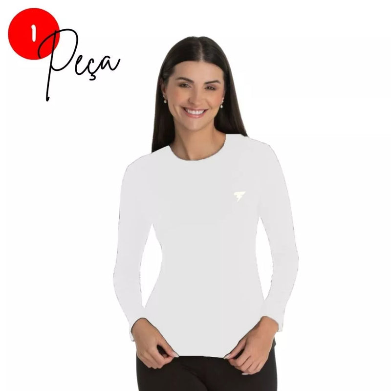 Kit 2 Camiseta Feminina Proteção Solar UV+50 Segunda Pele Moda Praia