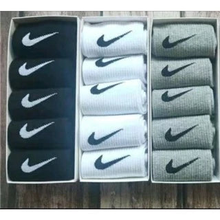 Kit 12 Pares Meia Cano Médio Meia Esportiva Meia Pretas/Brancas/Cinzas  Oferta