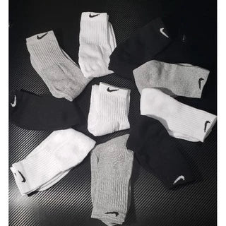 Kit 12 Pares Meia Cano Médio Meia Esportiva Meia Pretas/Brancas/Cinzas  Oferta