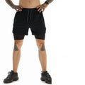 Bermuda Short Under Armour Masculino 2 em 1 Forro Duplo Fitness para Atividades físicas academia