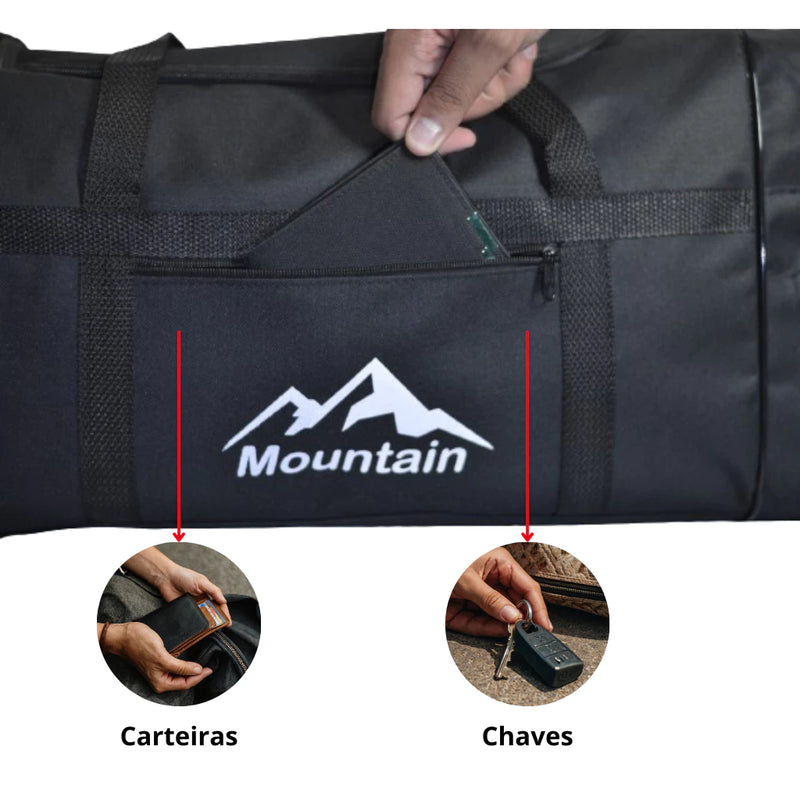 Bolsa de Viagem Gigante  Extra Grande GG Resistente Dobrável  90L Reforçada com Alça
