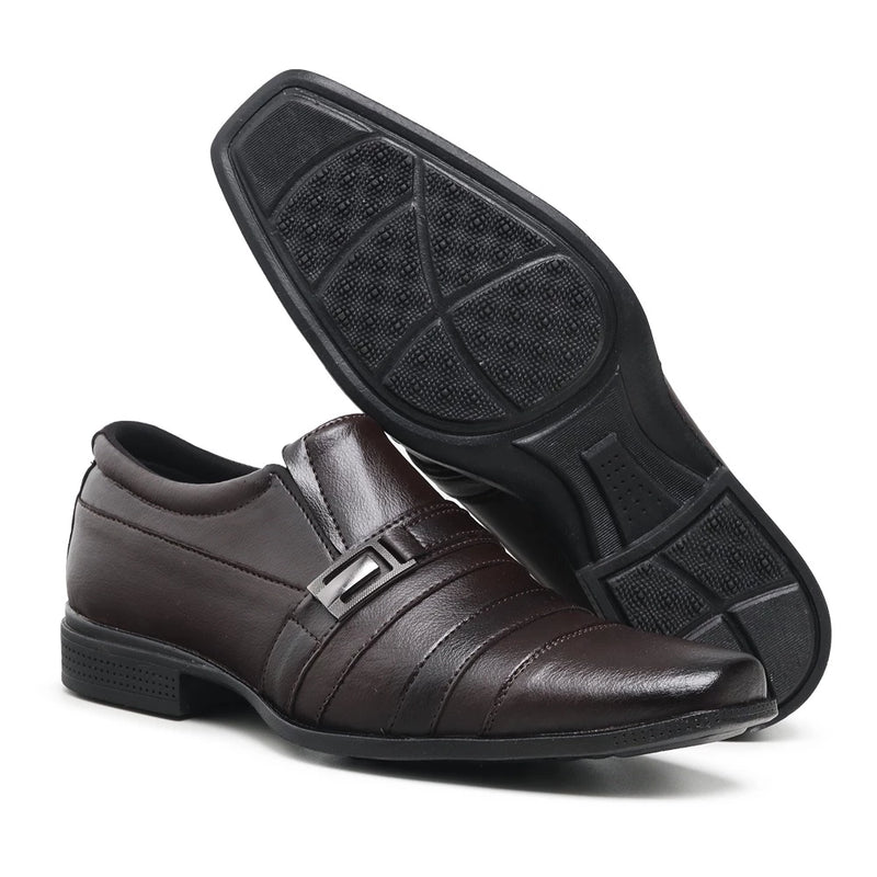 Sapato Social Masculino Confortável Elegante com Carteira Cinto e Relógio