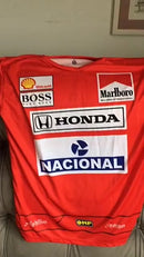 Camisa mclaren Airton Senna  Dryfit Premium Retro  com proteção uv Adulto e Infantil mod 94