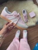 TÊNIS ADIDAS SAMBA rosa  cabedal em couro sintético
