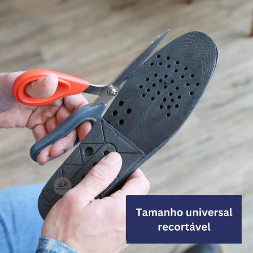 Palmilha amortecedor  Eleva Até 7cm com Conforto